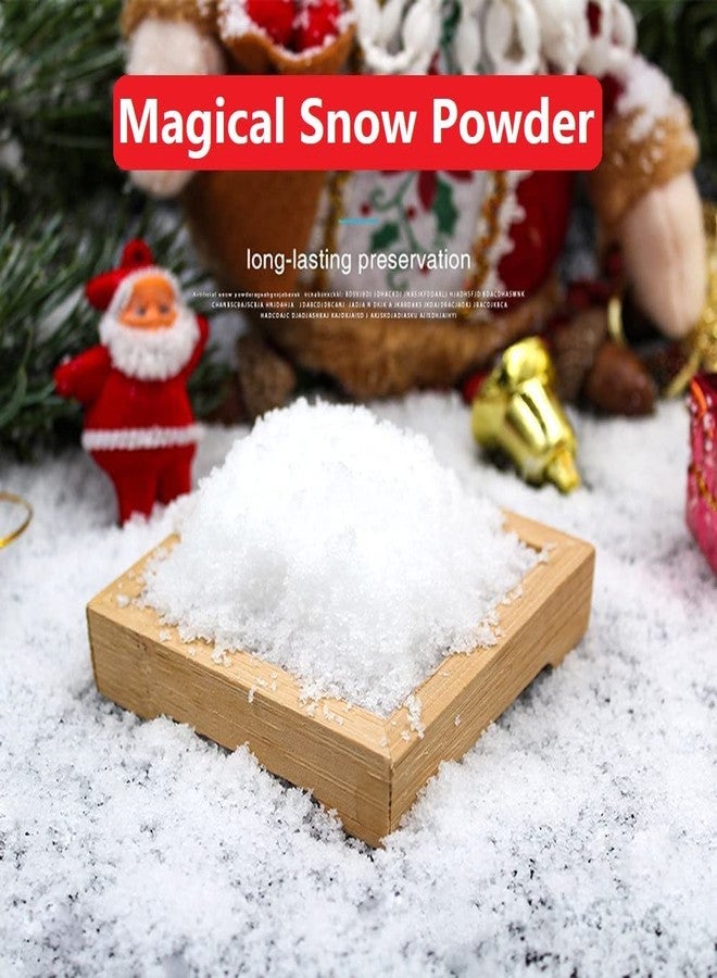 53 Arts Artificial Fake Fluffy Instant Ice Snow Making Powder Kit for Girls Boys Kids Fun Play Party,Christmas Tree Decorations Decor Items for Home Fun Ice Snow Playtime (100 gm) - Image 4